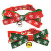 Festive Christmas Bowknot Collar